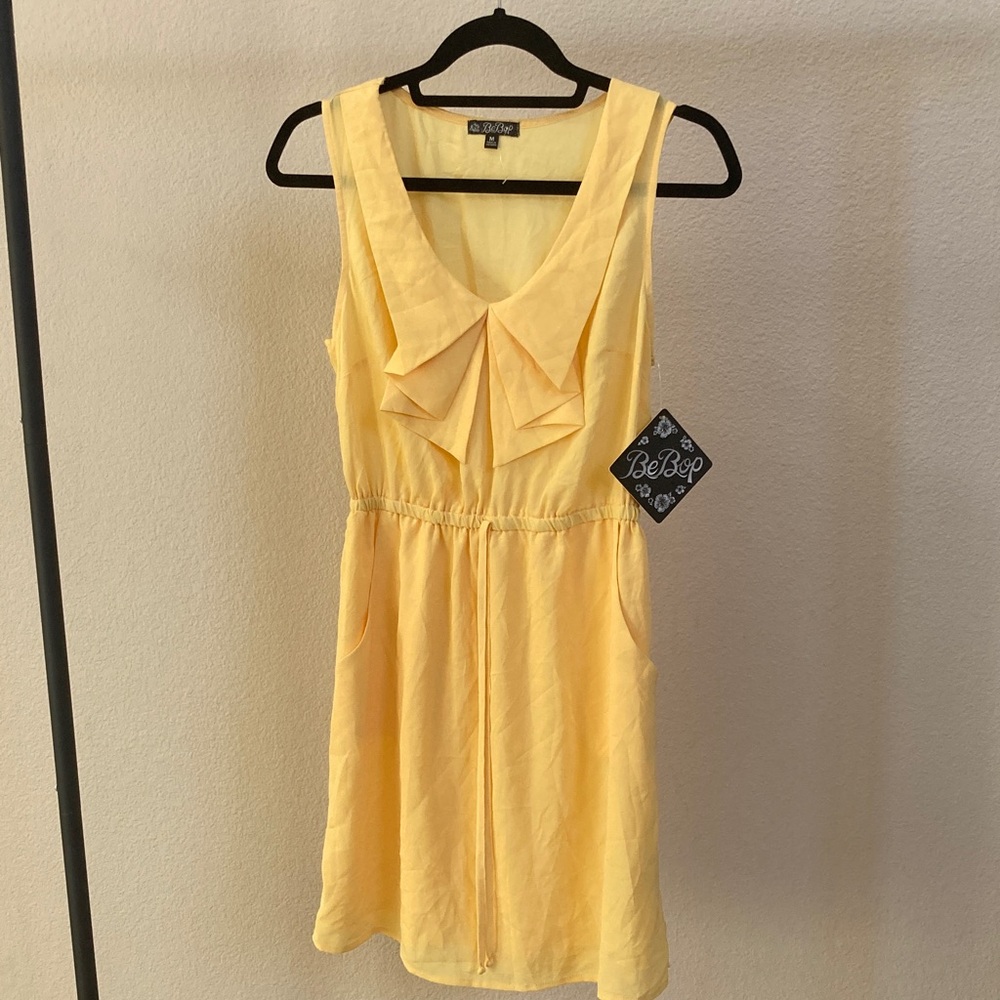 BeBop Sunny Yellow Dress with tags on